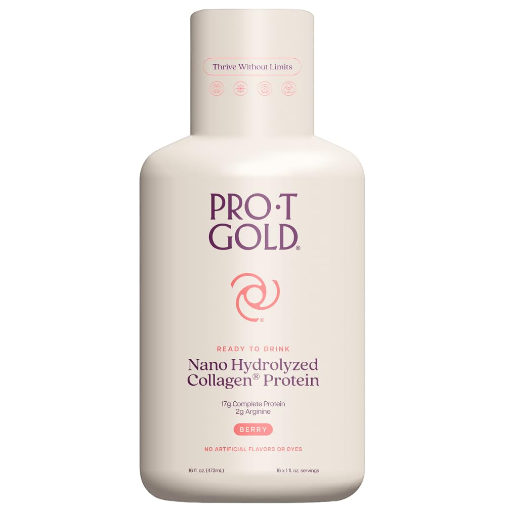 ProT GOLD Berry Sugar Free Liquid Protein Shot - 16oz Anti Aging. Proven to Boost Immunity. Formula Trusted by 4,000+ Medical Facilities for Complete Protein Nutrition and Proven 2X Faster Healing