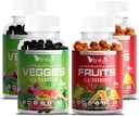VITINIDAD Hecho con auténticas frutas y verduras reales - Superfood Vegetable Vitamin Supplement for Women,Men &amp; Kids - con una mezcla de frutas y verdes para la salud diaria (recurso de 60 días)