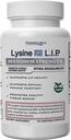 Laboratorios superiores Lysine Immune Plus Lip, Salud de Lip clínicamente probada, L-Lysine Bound to HCI for Optimal Stability & Absorption for Fast Results, Bioactive with Zero Harmful Additives