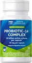 Rite Aid Probiótico 14 Complejo 10 billón - 30 Cuenta, Restauración de buenas bacterias, salud de colon, probiótico diario de salud de colon, probiótico de mens y mujeres