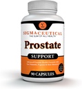 Complejo de Apoyo Prostate - Saw Palmetto & Beta Sitosterol con Pygeum Bark - Soporte diario de flujo urinario para hombres - 90 cápsulas de esterol de plantas naturales
