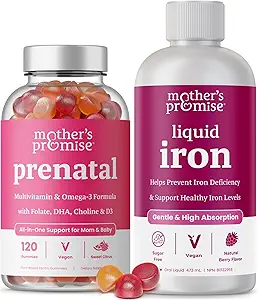Promesa de la madre Gummies prenatales " Liquid Iron Bundle