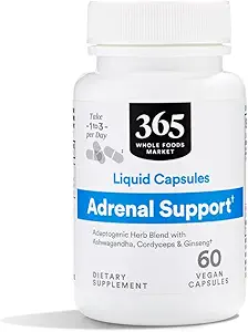 365 by Whole Foods Market, Adrenal Support Liquid Capsules, 60 Cuenta