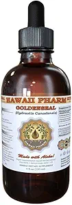 HawaiiPharm Goldenseal Liquid Extract, Organic Goldenseal (Hydrastis Canadensis) Tincture Suplemento 4 oz