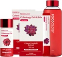 FOODOLOGÍA Redbottle 1-Month Burning Set/Coleology Drink Mix(2ea) " Coleology Cut(1ea) " Water Bottle(1ea)