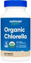 Nutricost Clorella orgánica 500mg, 240 Tabletas - Gluten Free, Non-GMO