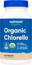 Nutricost Clorella orgánica 500mg, 240 Tabletas - Gluten Free, Non-GMO