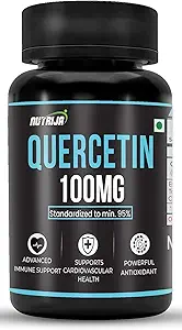 Quercetin 100mg Capsules - Standardized to 95% | Highly Purified & Bioavailable Supplement | Natural Bio-flavonoids & Powerful Anti-Oxidants (90 Capsules)