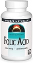 Fuente Naturales Ácido Fólico 800 mcg Suplemento dietético - 1000 Tabletas