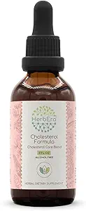 HerbEra Cholesterol Fórmula B60 Extracto libre de alcohol Tintura: hoja de Artichoke, hoja de Hawthorn y flor, semilla de hinojo, raíz de Turmérica, raíz de Ashwagandha, Amla Berry. Cholesterol Care Blend 2 Fl Oz