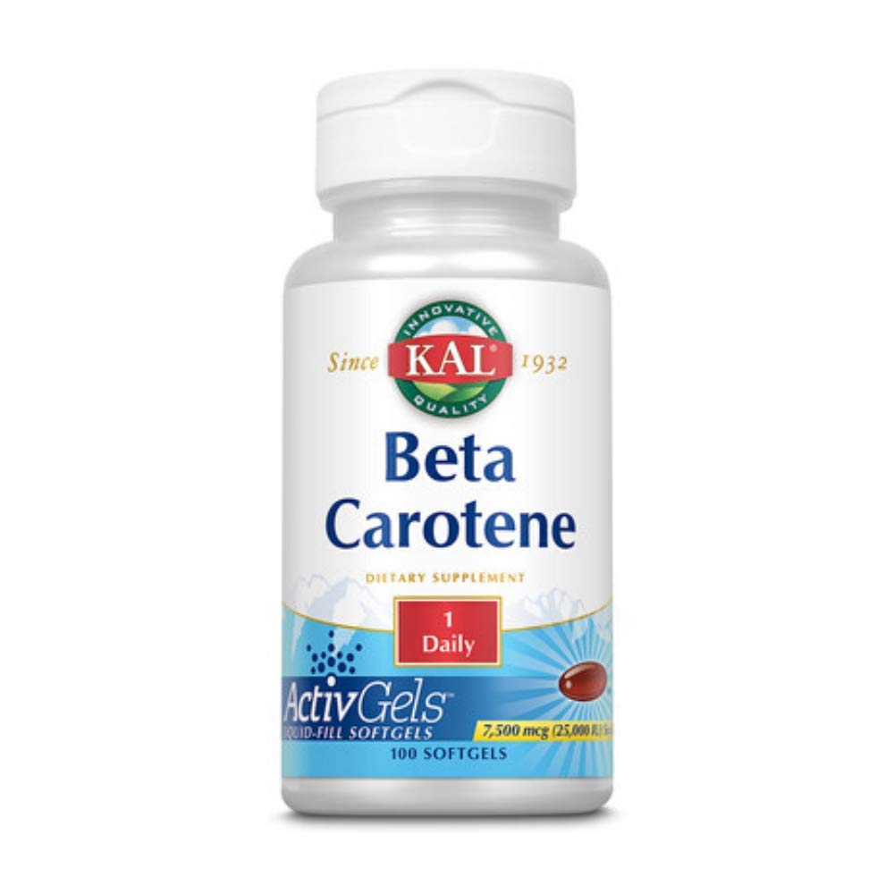 KAL Beta Caroteno 25,000 IU Tablets, 100 Conde