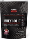GNC AMP Wheybolic Clinically Protein Powder, 40g Whey Protein, BCAA, Leucine, Aumenta la fuerza muscular, el edificio del músculo, 3er partido testado, Gluten Free, Strawberries and Cream, 10 servidos