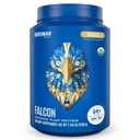 BIRDMAN Falcon Vegan Protein Powder Organic, Stevia & Sugar Free, Plant Based Protein, Low Carb, Dairy Free, Keto, Non Whey Protein, Probiotic, Pea Protein | Vanilla Flavor - 37 Servings - 2.64lb