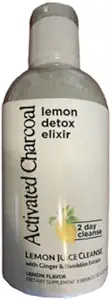 Charcoal activado Lemon Detox Elixir - 32OZ Lemon Flavor