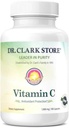 Dr Clark Vitamin C Suplemento 1000mg - Gluten Free, Immunity Support, Potent antioxidant, Supports Brain Function, Promotes Tissue Formation and Repair, 100 Gelatin Capsules