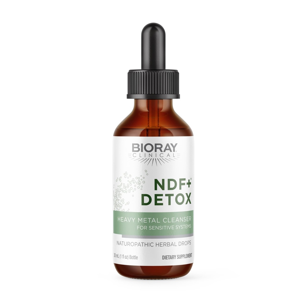 BIORAY Clinical NDF Más - 1 fl oz - Naturalmente elimina las toxinas del cuerpo - No GMO, Vegetariano, Gluten Gratis