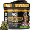 Pet Chef Lawn Saver, Soft Chew, Vegan Bacon! Canine Urine Yard Burn Stopper. Construye Yards, protege los daños vegetales y ayuda a crecer Yards. Evita los daños de Yard Pee