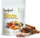 Sunfoods Golden Milk Super Blend - Superfood Golden Milk, Turmeric Powder, Superfood with Turmeric and Ginger, Black Pepper, Cinnamon &amp; Cardamom, Turmeric Latte Powder, Vegan, USDA Organic - 6 oz