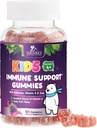 Immune Support Gummies for Kids with Vitamin C, Zinc &amp; Echinacea - Children's Daily Immune Health Support Gummy Supplement, Ages 4 and Up, Natures Kid's Vitamins Gluten-Free &amp; Non-GMO - 120 Gummies