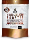 Multi Collagen Booster Powder – Extra Strength Collagen Suplemento con Keratina Añadida, Biotina, Ácido Hialurónico, Vitamina C &amp; Silica – Nutrientes Extra para el cabello, uñas, piel de cuerpo -1 libras
