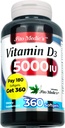 Laboratorio FITO MEDIC - Vitamina d - 5000 UI de - Vitamina d3-360 Softgels - Vitamina d3 5000 iu - para Bone, Dientes, Musculo e Immune Health Support, Ultra alta Absorción, vitamina d3.