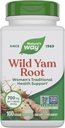 Mangueras de Yam Wild Yam, Apoyo a la Salud Tradicional de las Mujeres*, 700 mg por servicio de 2 cápsulas, Proyecto No GMO Verificado, 100 cápsulas Vegan (Paquete May Vary)