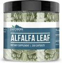 Elementos terrestres Alfalfa Leaf 200 Capsules, Puro ' Undiluted, No Additives