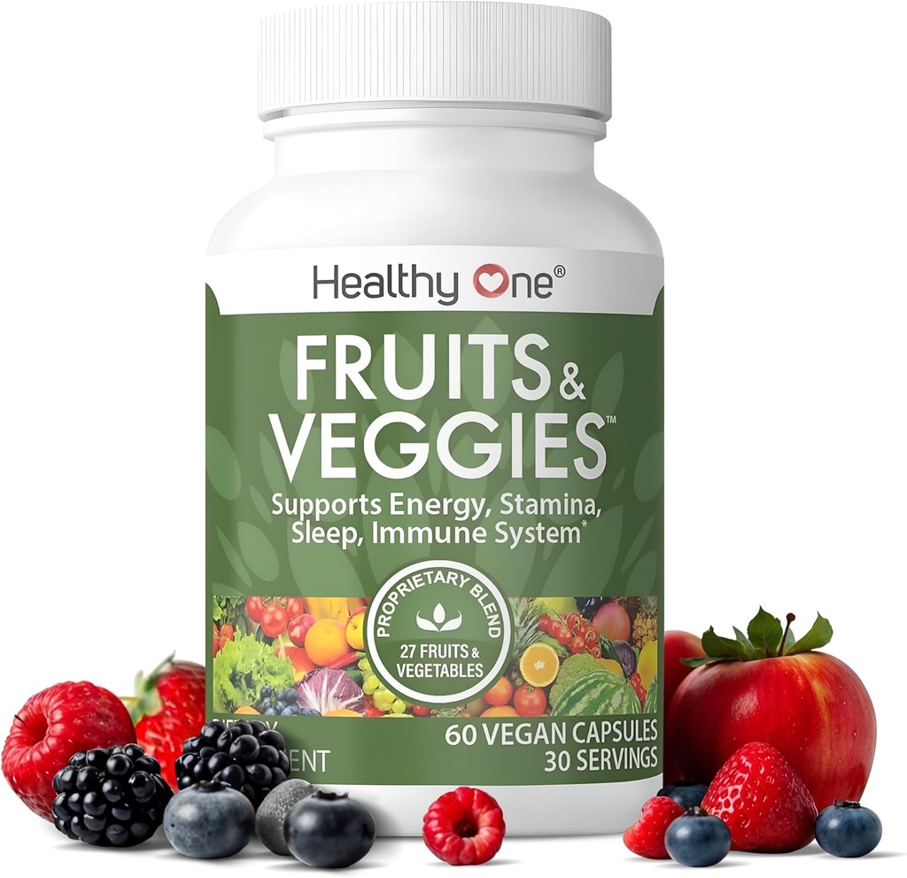 Frutas y verduras saludables - 27 Alimentos integrales equilibrados de la naturaleza - Vitaminas - Minerales - Antioxidantes - Detox - Verduras - Kale - Broccoli - Espinacas - Cervezas - Multivitamina - 30 Sirviendo