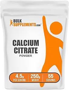 BulkSupplements.com Calcium Citrate Powder - Calcium Citrate Suplemento, Calcium Citrate 1000mg - High Absorption, for Bone Health, 4760mg (1000mg Calcium) por Serving, 5kg (11 lbs)