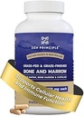 Zen Principle Grass Fed Beef Bone Marrow Supplement, 3300mg. Skin, Oral Health, and Joint Support. Promueve Plenario Wellness. Extracto completo de huesos, 210 cápsulas.