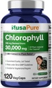 NusaPure Chlorophyll 200:1 Extract, 150 mg Equivalent to 30,000 mg per Capsule 120 Vegetarian Caps (Non-GMO, Vegan)