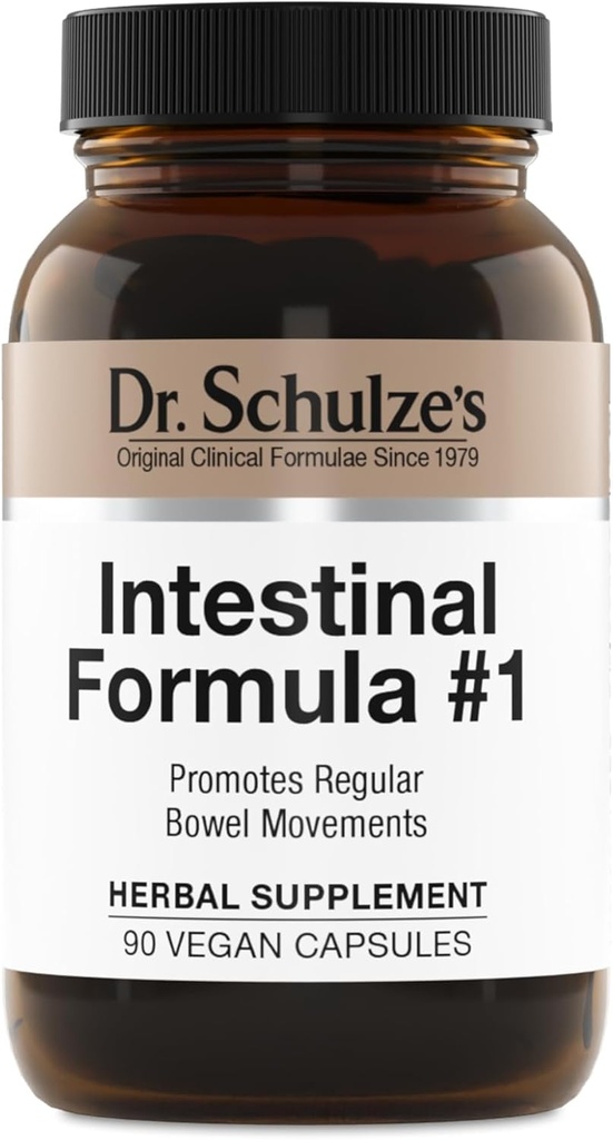 Dr. Schulze's Intestinal Fórmula #1 Colon Bowel Cleanse Laxative Capsules, 90 Conde (90 cápsulas) - Embalaje Mayo Vary