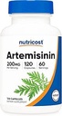 Nutricost Artemisin 200mg, 120 cápsulas vegetarianas - Non-GMO, Gluten Free, 60 piezas