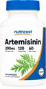 Nutricost Artemisin 200mg, 120 cápsulas vegetarianas - Non-GMO, Gluten Free, 60 piezas