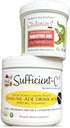 Suficiente-C 250 gramos Lemon Peach Immune-ade Drink Mix " Glutenizer Force Plus Kiwi Strawberry Digestive-ade Drink Mix - Bundle Savings