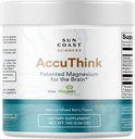 Sun Coast Science Sun Coast Sciences AccuThink - Patented Magnesium Brain - 2.64oz Memory Supplement Brain Health, Sleep, Mood Boost - Cognitive Support Suplemento Magnesium Threonate Vitamin C