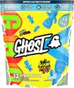 GHOST Hydration Packets, Sour Patch Kids Blue Raspberry, 12 Sticks, Electrolyte Powder - Drink Mix Suplemento con Magnesio, Potasio, Calcio, Vitamina C - Vegan, Libre de Soy, Azúcar &amp; Gluten
