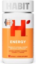 Suplemento Habit Energy (60 cápsulas) - Nuevo Look, soporta Energía, Alerta y Focus, Caffeine Natural, Vitaminas B &amp; C, Green Tea Extract, Vegan, Non-GMO (1 Pack)