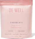 Be Well by Kelly Chocolate Plant-Based Protein Powder, Vegan 21G Protein 9G Fiber 1 NetCarb (3 Ingredientes, 20 Servings) 9 Aminoácidos 3 BCAAs No Soy, No Dairy, Stevia-Free No Sugar Añadido 1.85lb 840g