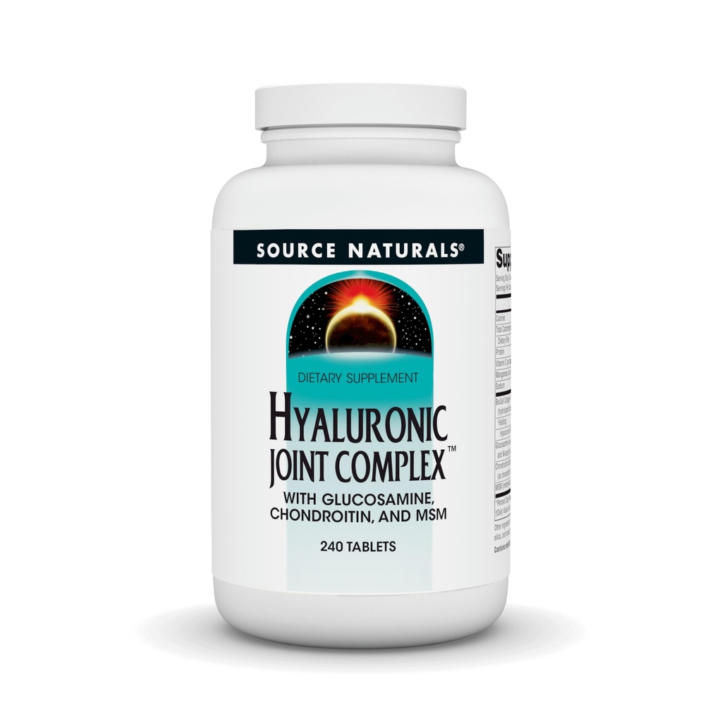 Fuente Naturales Complejo Conjunto Hialurónico con Glucosamina, Condroitina &amp; MSM Extra Strength - 240 Tablets