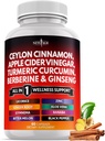 Ceylon Cinnamon, Turmeric, Apple Sider Vinegar, Ginseng, Aloe Vera, Berberine Plus Banaba, Ginger Root - 60 Conde