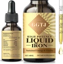 Iron Drops for Women, Iron Supplement for Women ' Men, Iron Vitamin for Anemia & Immune Support, Vegan, 2 Fl Oz