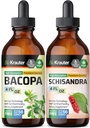 BIO KRAUTER Bacopa Tincture 4 Fl. Oz. & Schisandra Tincture 4 Fl. Oz.
