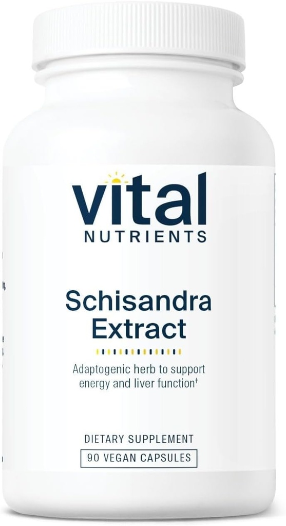 Vital Nutrients - Schisandra Extract - Liver, Immune, Energy, and Endurance Support - 90 Vegetarian Capsules per Bottle - 1000 mg