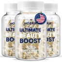 Moerie Hair Growth Supplement for Women &amp; Hombres - Hair Skin and Nails Vitaminas con Biotina, Q10 & Minerals - Para elgador, Tratamiento de la pérdida de pelo más completo - Advanced Beadlet Delivery System - 180 Pills