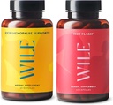 Wile Perimenopause Support + Hot Flash Supplements, 2-Pack Menopause Support for Women, (2) Botellas de 60 cápsulas Cada, 120 Total