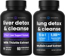 NutraChamps Liver Cleanse Capsules y Lung Cleanse Capsules 2 Pack Bundle