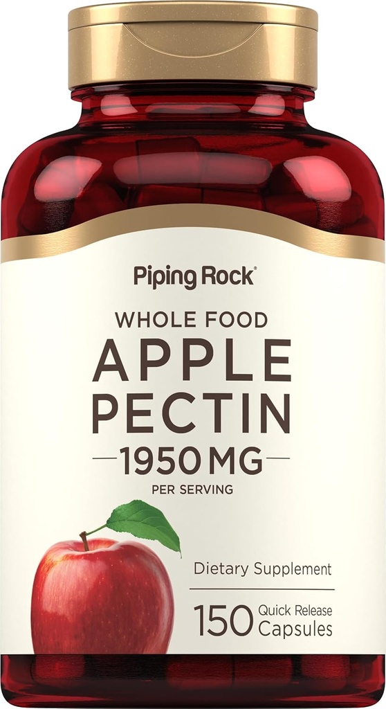 Piping Rock Apple Pectin Capsules  1950 mg  150 Pills ← Suplemento dietético 