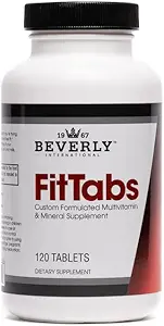 Beverly International Fit Tabs Daily Multi-Vitamin/Mineral with Iron Peptonate,120 Tablets. (30 Servings) Note The Difference. No se pierda en los beneficios saludables. Su cuerpo mental es prioritario.